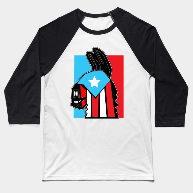 Puerto Rican Llama Baseball T-Shirt by IkerArts